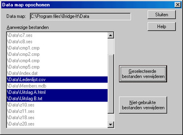 DataMapOpschonen