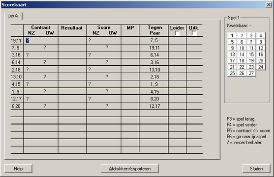 ScorekaartIndividueel